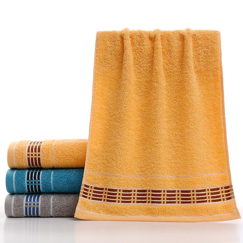 Cotton Gold Thread Face Towel - Wedding Gift & Daily Necessity, Soft & Absorbent