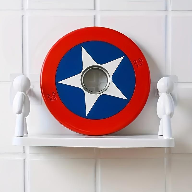 1PC [Modern Storage Shelf] Modern Plastic Chic Humanoid Wall-Mounted Storage Shelf - Organizer for Kitchen & Bathroom