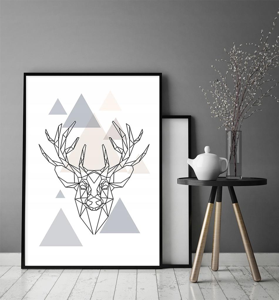 Picture poster In a frame 43x33 cm Deer P1184