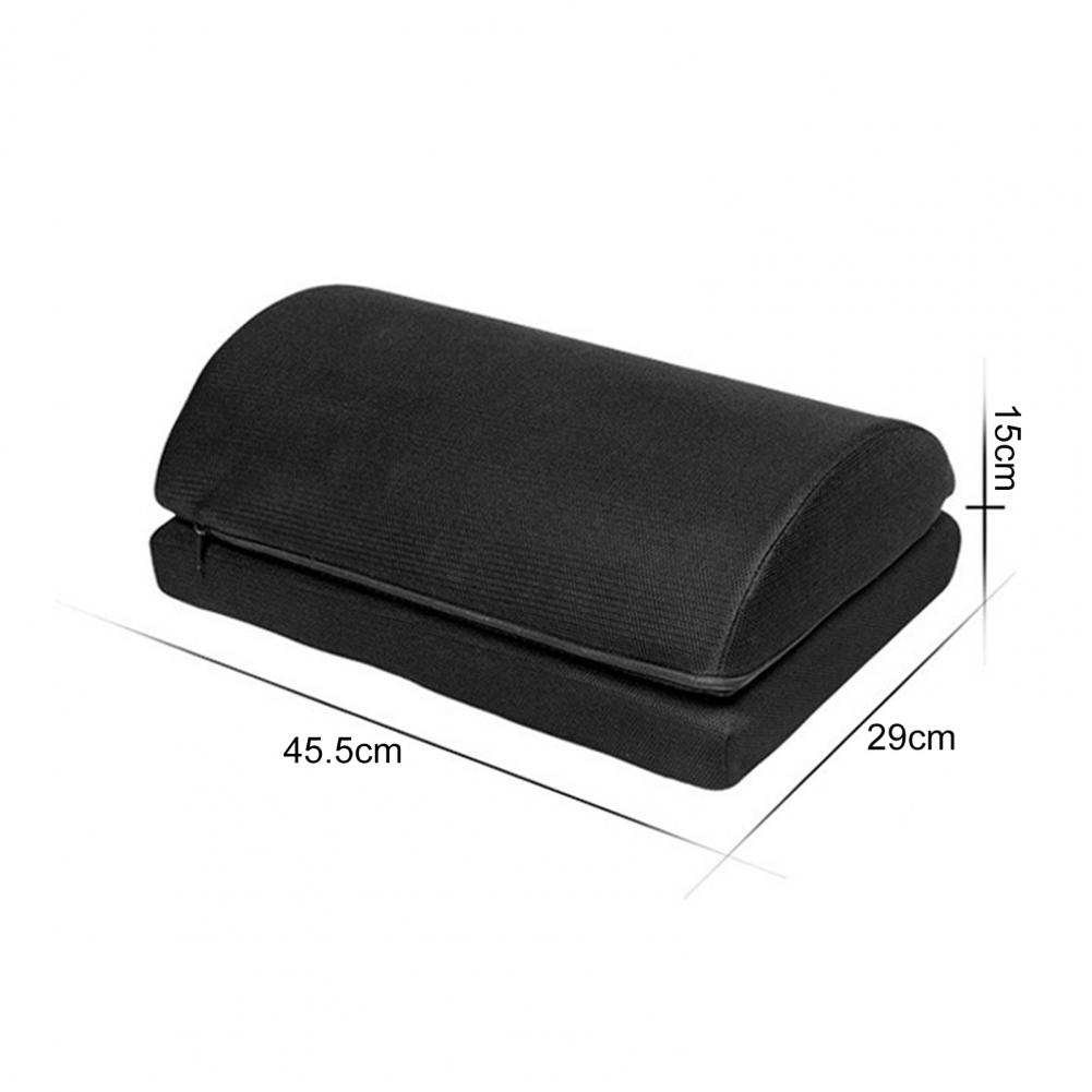 Foot Pillow Under Desk At Work Foot Rest Memory Foam 2 Adjustable Heights Footrest Comfortable Hip Pain Relief Cover Footrest