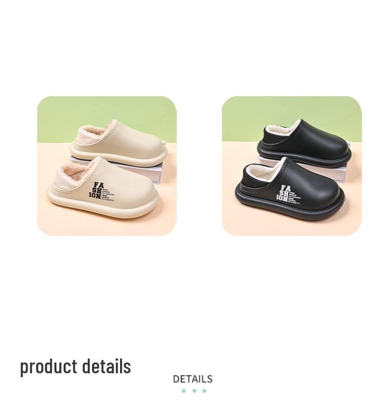 Kinder Plüsch Rutschfeste Winter Hausschuhe - Dicke Warme Baumwolle für den Außenbereich