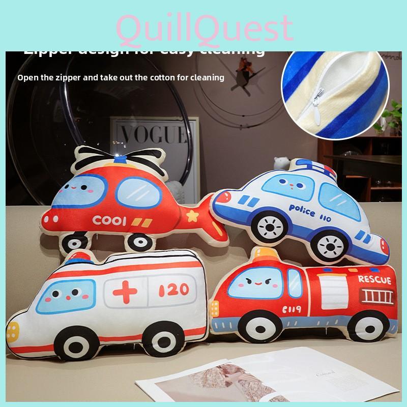 Fire Truck Excavator Plush Doll For Kids Soft Toy Birthday Decoration Present