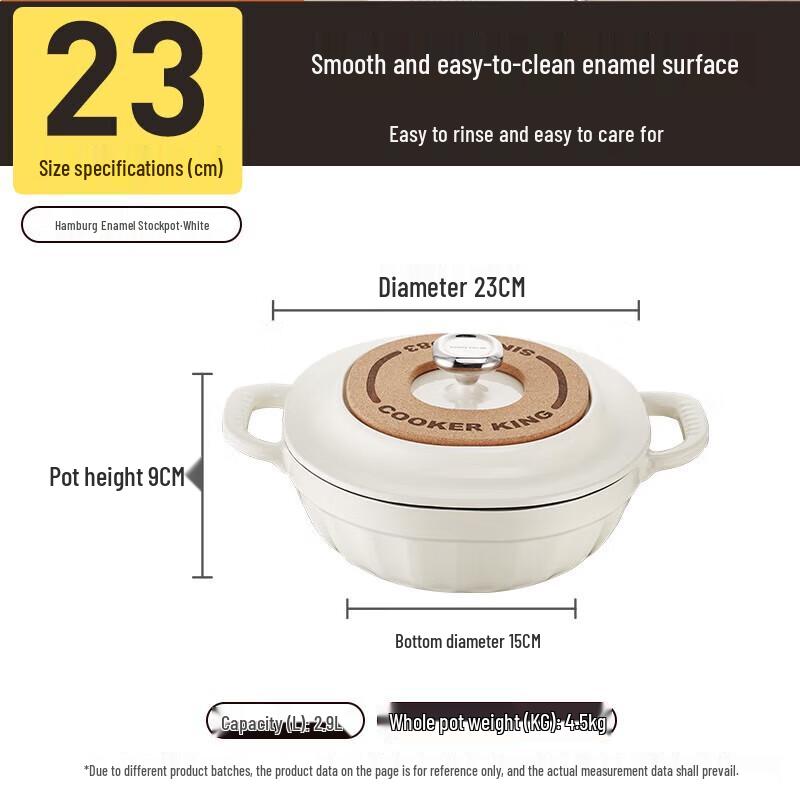 Chuida Huang Cast Iron Enamel Soup Pot