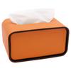 Light Luxury PU Leather Tissue Box Cover Rectangular Desktop Napkin Organizer High-end Stylish Living Room Paper Storage Box