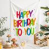 Ins-Style Birthday Background Fabric, Birthday Tapestry, Party Scene Decoration, Photo And Decorative Wall Fabric