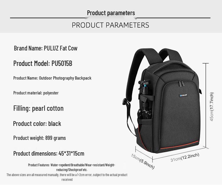PULUZ Photography Backpack for DSLR & DJI Ronin-SC Gimbal
