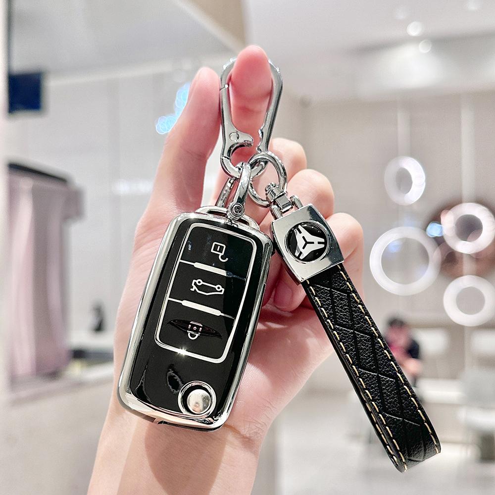 3 Buttons TPU Remote Flip Folding Car Key Shell for VW for Volkswagen MK4 Bora Golf 4 5 6 Passat Polo Bora Touran
