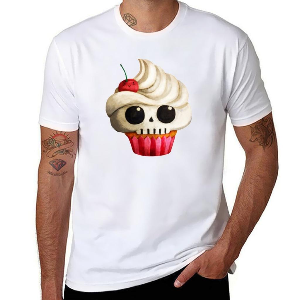 Delicious Skull Cupcake TShirt Breathable Mesh Panel TShirt