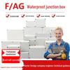 Rainproof ABS Outdoor Junction Box with IP67 Waterproofing and Ears for Electrical Distribution