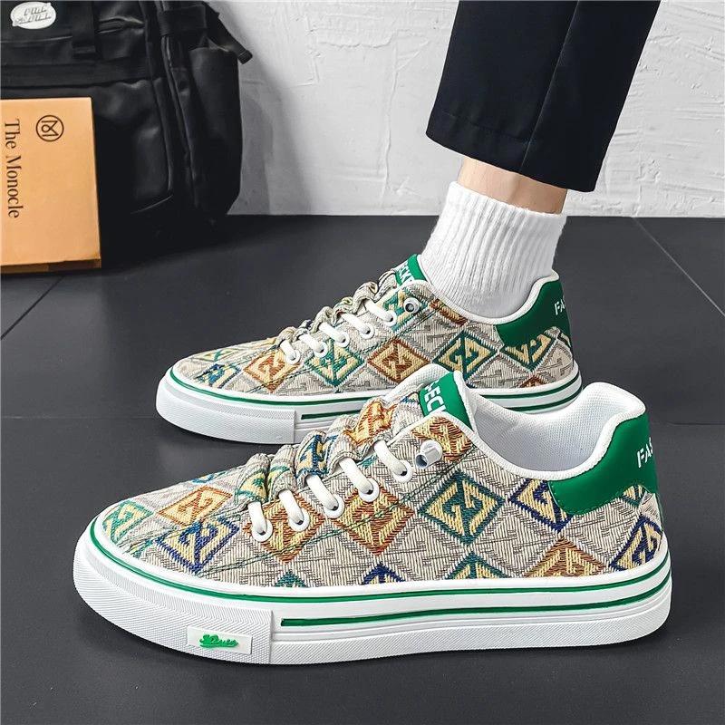 Retro Men's Casual Shoes Breathable Fashion 2024 Male Shoe Footwear Offer Legitimate Comfortable Walking On Sale Deals Sneakers