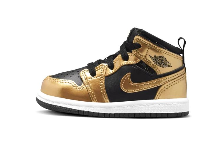 Jordan 1 Mid SE Metallic Gold Black TD DR6969-071 25