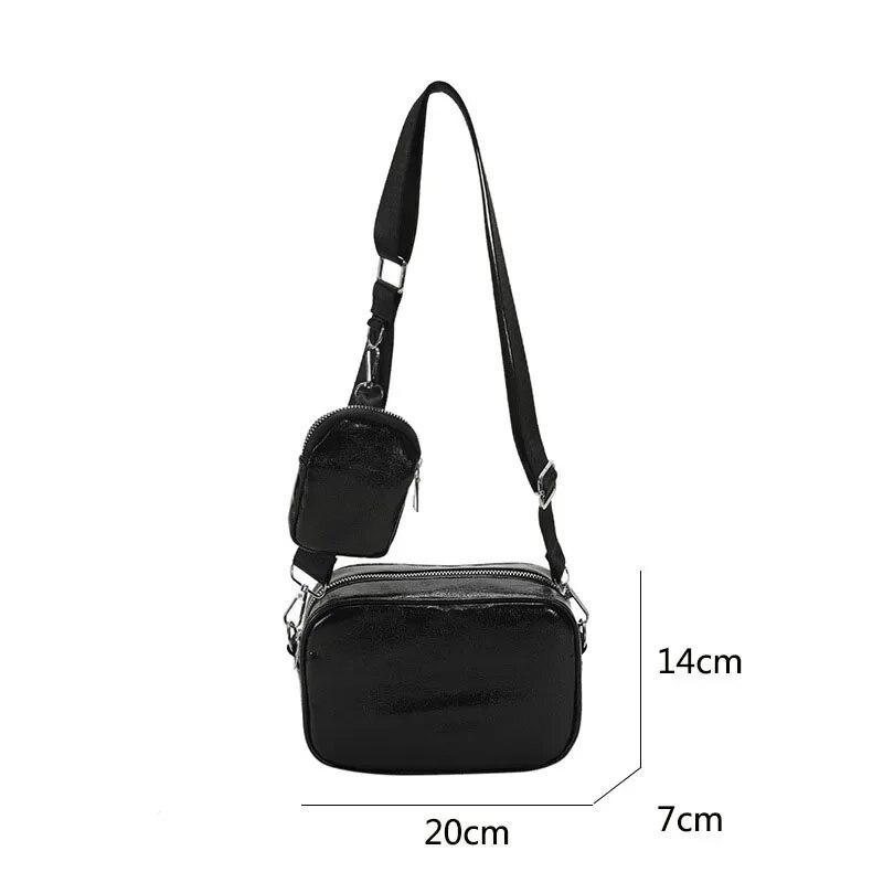 Retro Sequin Shoulder Bag New Women's Fashion Simple Messenger Tote Bag Square Bag Luxury Designer Handbag