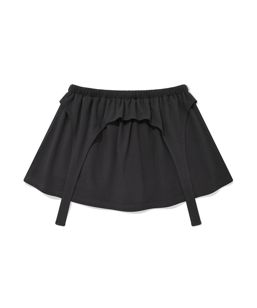 RETRIEVER CLUB Garter Skirt [Charcoal Gray]
