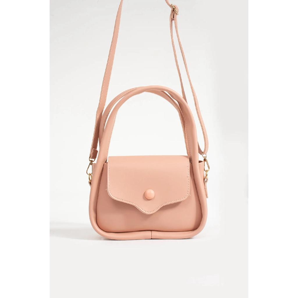 Dámská crossbody kabelka s dvojitým držadlem a magnetem