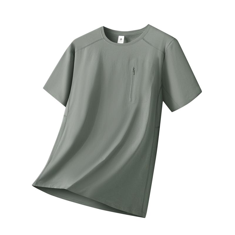 Men's T-shirt Ice Silk Short Sleeve Short Sleeve Loose Outdoor Stretch Sports Top