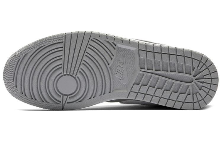 Jordan 1 Mid Szary Wilczy Czarny Biały 554724-046