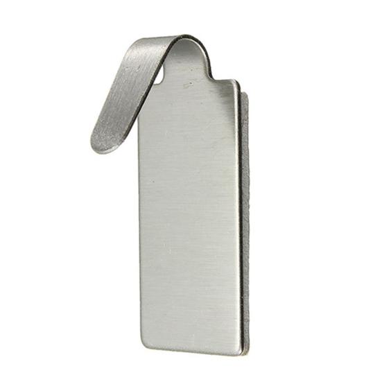 6Pcs/Lot Self Adhesive Stainless Steel Wall Glass Stick Hooks Hangers Holders