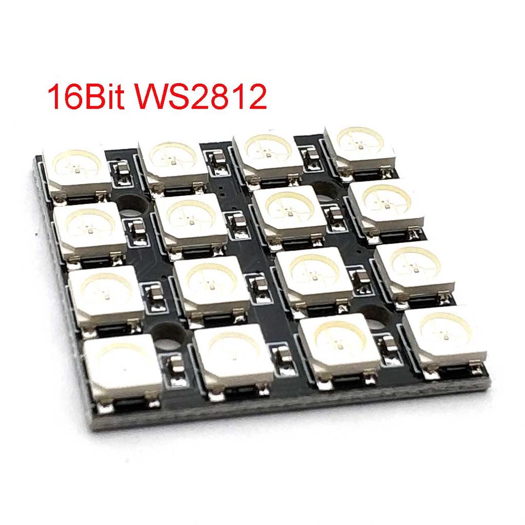 WS2812 Led Digital Panel Matrix Flexible Screen 1 4 8 12 16 24 64-Bit 5050 RGB WS2812 Ring Individually Addressable Pixels