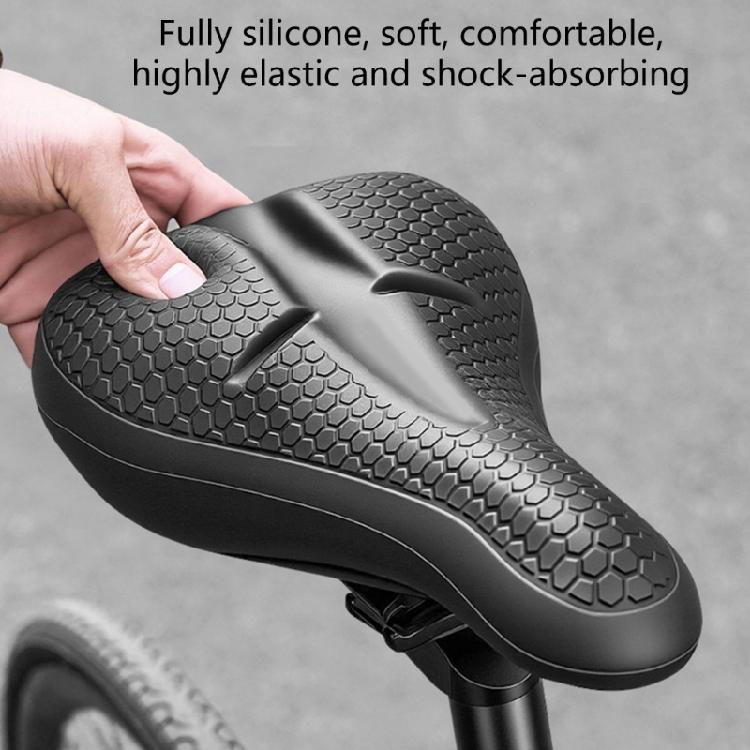 Bike Seat Pad Cover for Regular Use, Cushioned Saddles Layer with Center Channel, Grip Texture, and PU Shell for Daily Use