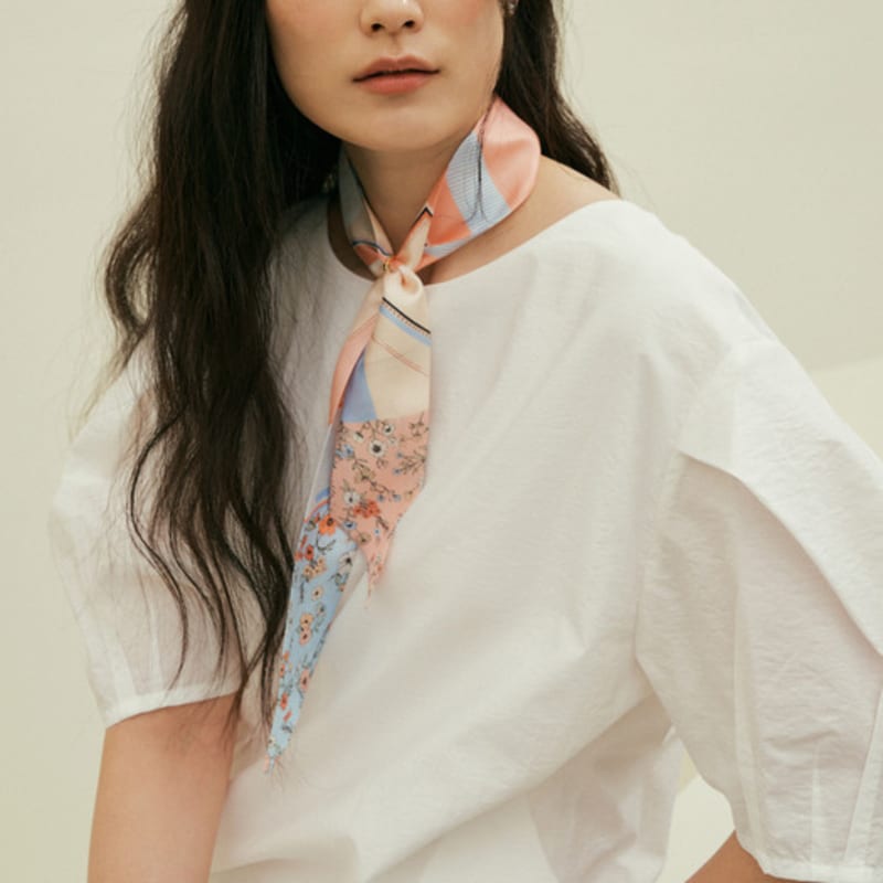 Saint Luxure Mini Twilly Scarf Blossom SL22SSTBL