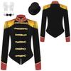 Giacca Cappotto da Donna con Frange da Domatore di Circo Velluto Frac Vittoriano Festa Cospaly Costume di Halloween