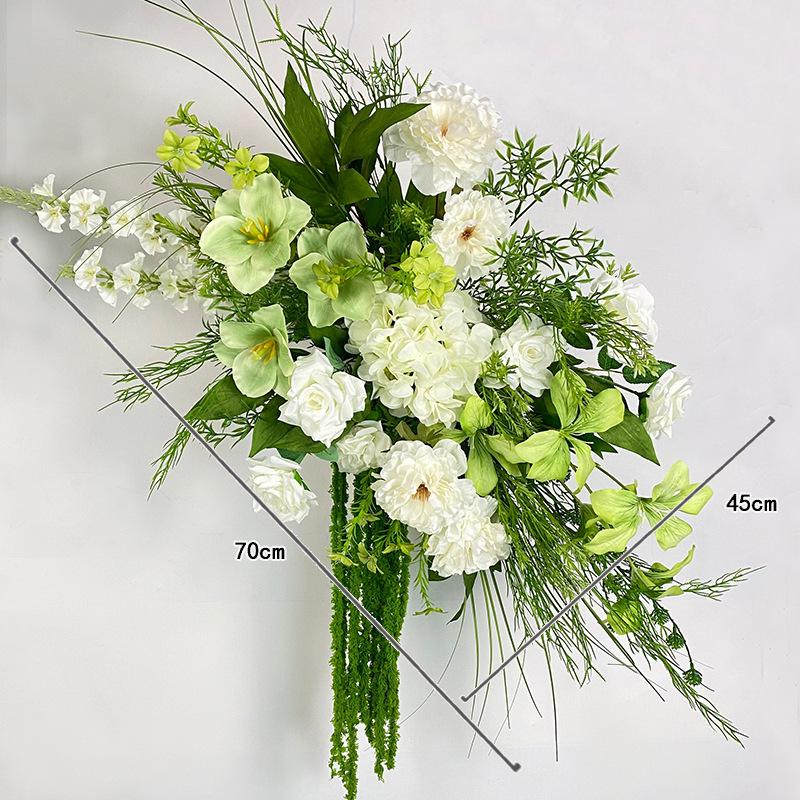 

Monet s Garden Artificial Flower Aisle Runner: Wedding Floor Floral Arrangement, Forest Style Window Display, T-Stage Floral Art.