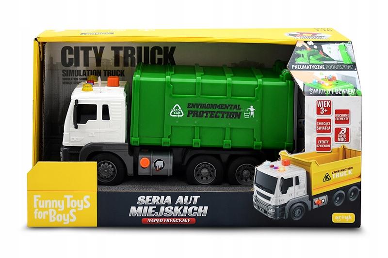 City Car Construction Vehicle Large Garbage Truck Led Sound