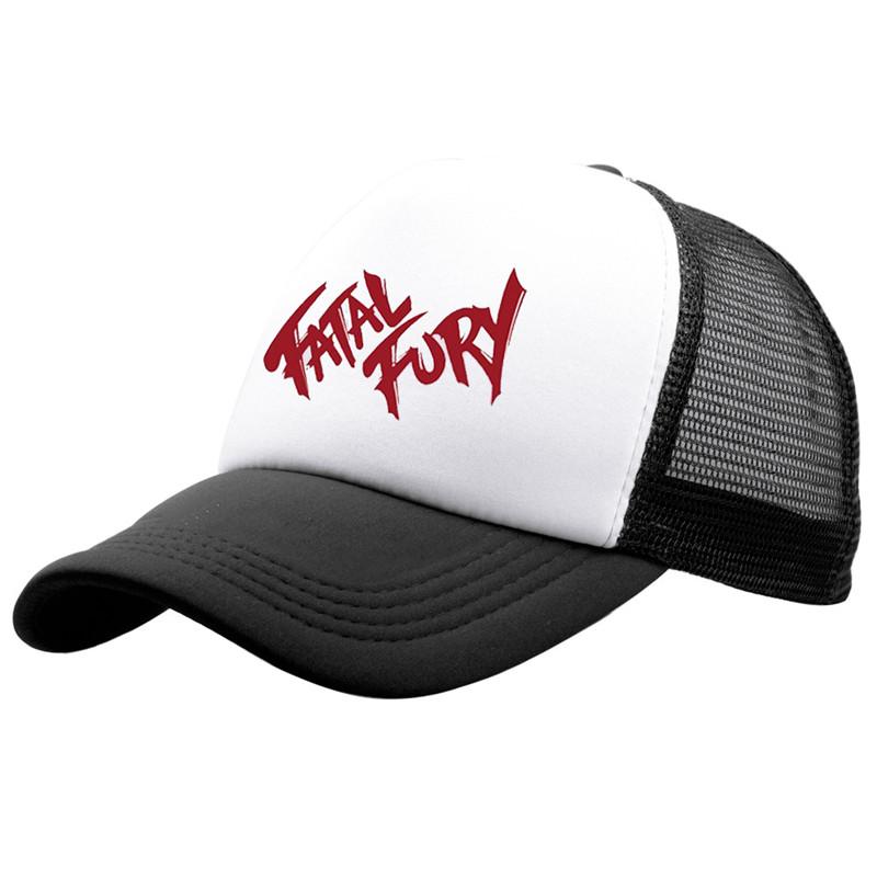 Anime Terry Bogard Dezelfde Hoofddeksels Cosplay Trucker Mesh Hoed Katoen Baseball Cap Mannen Vrouwen Hip Hop Cap Gift Props gray