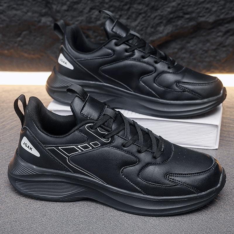 Plus Big Size 49 50 51 Leather Sneakers Sports Men Casual Pure White Shoes For Golf Yacht Footwear Tenis Masculino Zapatillas