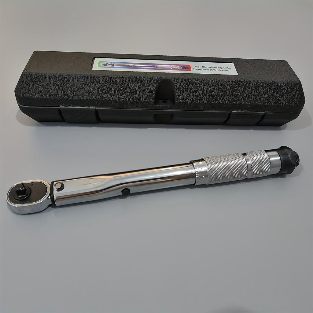 1PC automotive torque wrench, 1/4"3/8" and 1/2"Adjustable drive torque wrench, preset bicycle torque wrench, Ratchet wrench