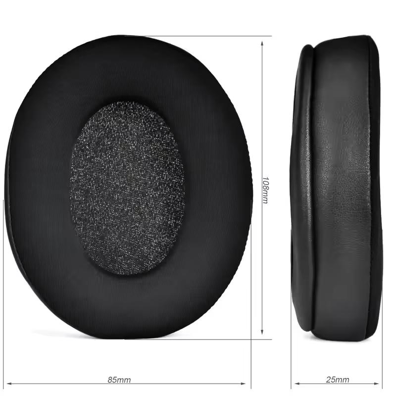 Earpads, Sponges, Pads for SONY WH-XB900 WH-XB900N, GEL FILLING, Black