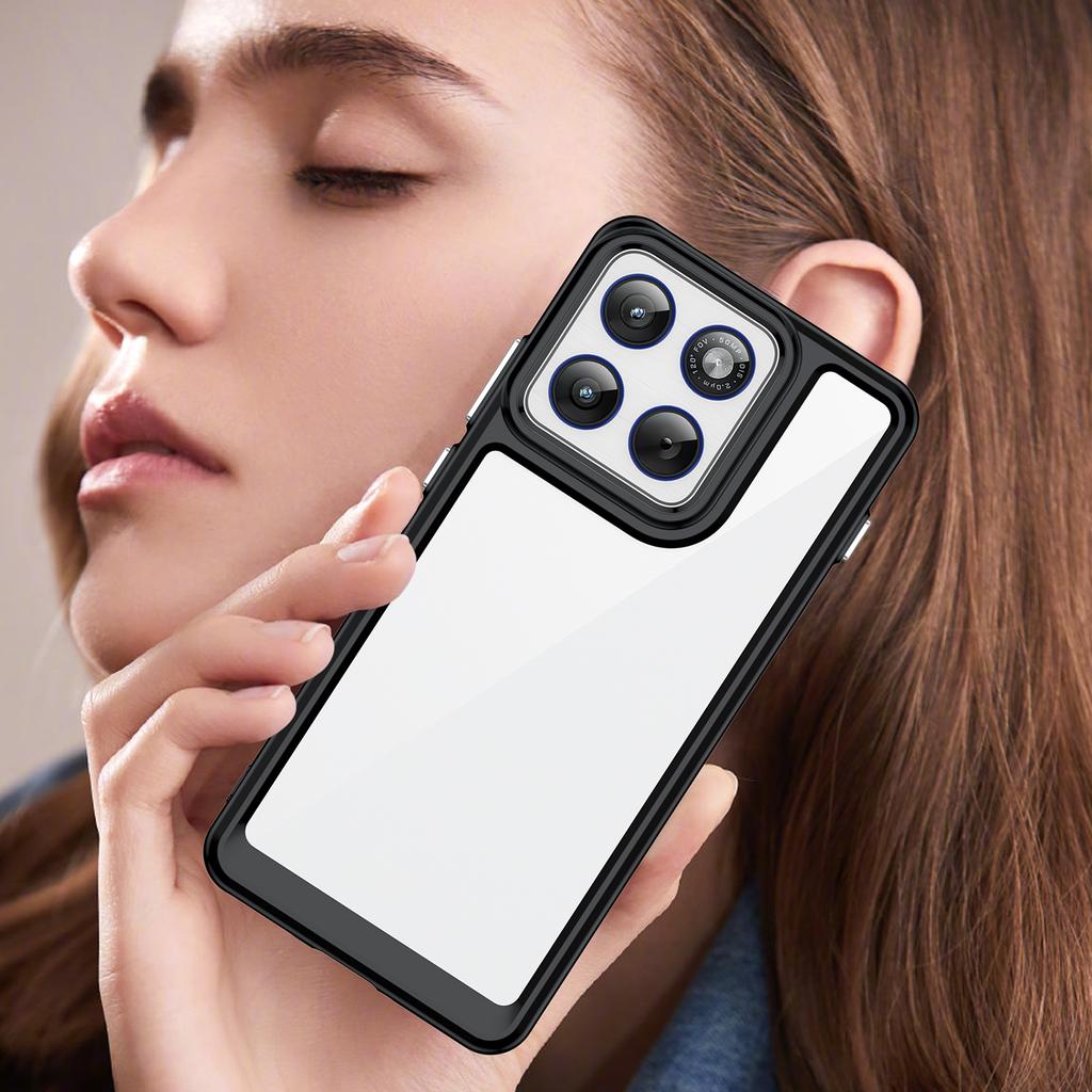 For Motorola Edge 70 5G Phone Case WANLONFENG XC Series TPU Acrylic Cover with Tempered Glass (Big Lens Hole)