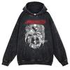 Hot Anime Chainsaw Man Hayakawa Aki Print Hooded Men Casual Oversized Hoodies Manga Washed Streetwear Harajuku Cotton Sweatshirt