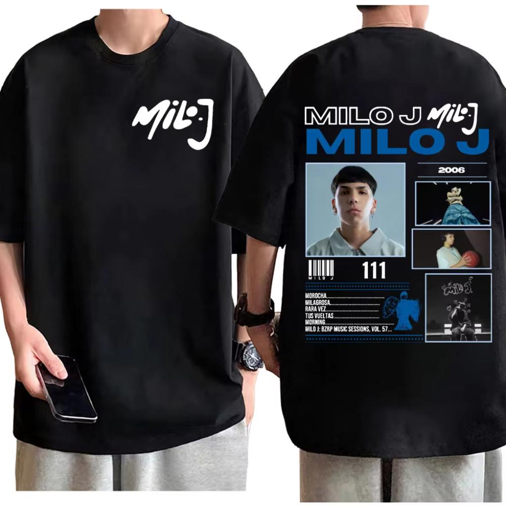 

Rapper Milo J Tour Merch T Shirt Men s Women s Hip Hop Fashion Short Sleeve T Shirt Summer High Quality Cotton Clothing T-shirts S разноцветный