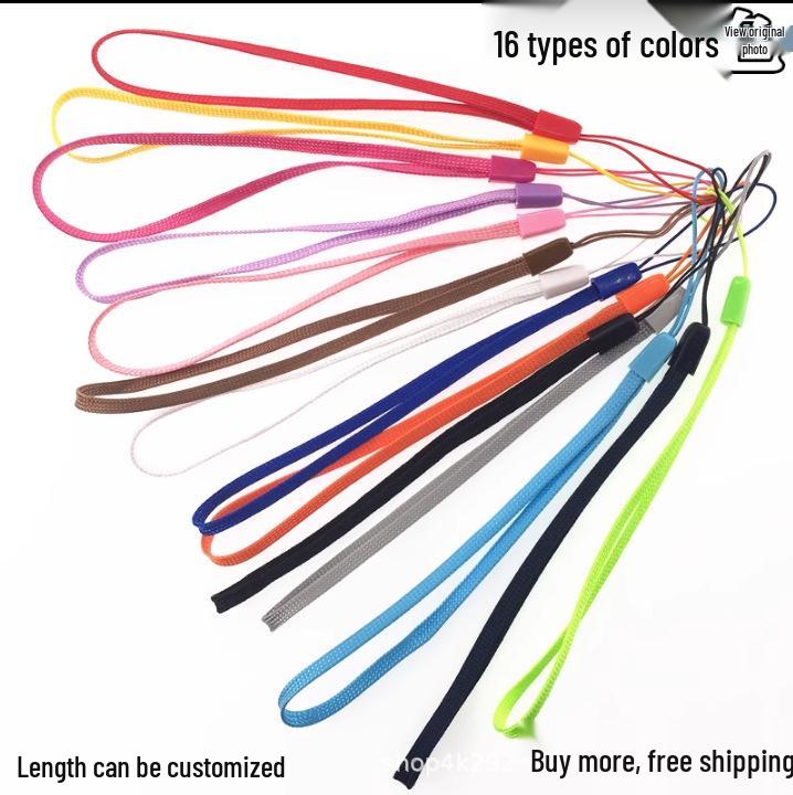 

Веревочный ремешок для запястья с кедровыми орешками для USB-накопителя - IC-карта и U-Shield, 16 цветов, простой стиль чёрный