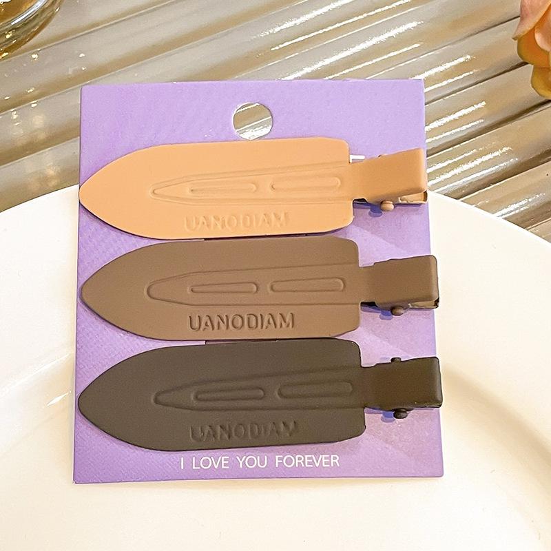 Dopamine Color Bangs Hair Clip Sideburns for Kids & Women - Duckbill Hairpin Headwear