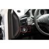 Silver Aluminum Headlight Lamp Switch Button Cover 2PCS For Benz GLK 2009-2015