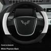Glossy White Stain-Resistant PU Steering Wheel Cover for Hongguang MINI 2022