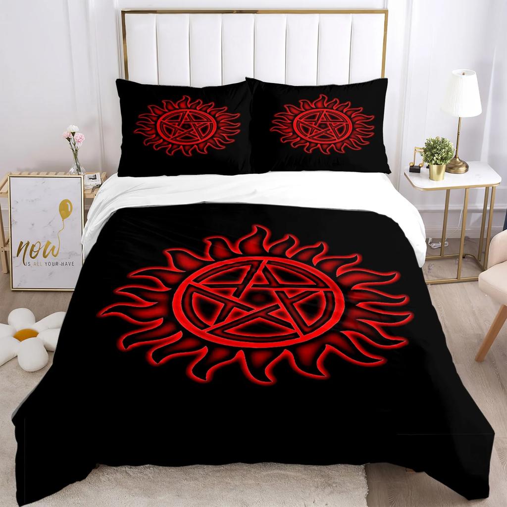 Personality Supernaturalbed Sheet Duvet Pillowcase Bed Sheet Three Piece Bedding Soft Quilt