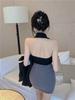 Plus Size High-Waisted A-Line Pleated Skirt for Fall/Winter