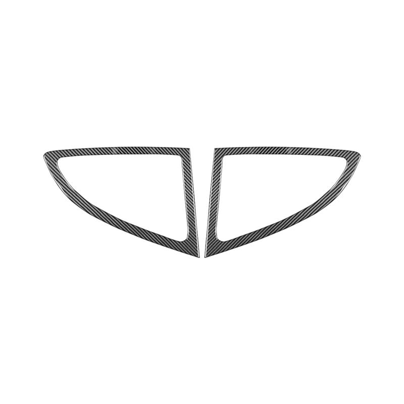 For 718 982 2016- Carbon Fiber Car Rear Window Frame Cover Trim Sticker Interior Accessories Carbon Fiber