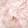 135x50cm Blue Floral Pure Cotton Double-layer Gauze Crepe Fabric For Home Clothes Pajamas Blankets Handmade DIY Fabrics YHTJ0187