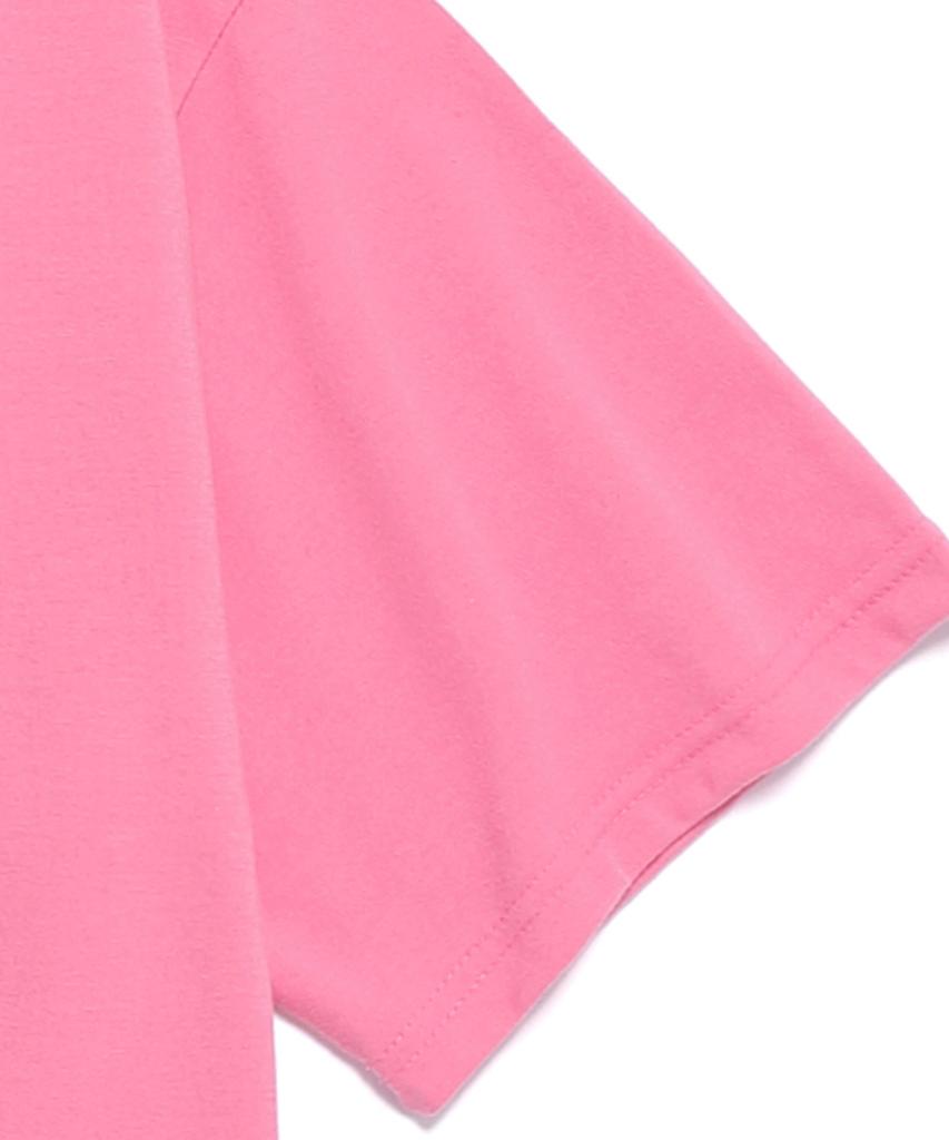 Beullaengkiteu Basic Soft Solid Crew Neck T-Shirt (Pink)