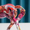 Graffiti Horse Statue Pop Art Modern Animal Sculpture Home Interior Decoration Living Room Office Bookshelf Decor Ornament Gift