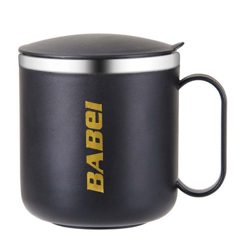 Double-Layered Thermal Mug 304 Stainless Steel Coffee Cup Portable Milk Tea Cup  Office