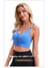 Women's Front Zip Sports Bra - Running, Yoga, Fitness Beautiful Back Design
