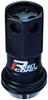 KYO-EI (Kyoei Industry) Racing Composite R40 iCONIX Wheel Lock Nuts, M12 X P1.25, with Aluminum Caps, Black/Black, RIA-03KK