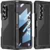 Para Samsung Z Fold 4 5 6 7 Funda Metal Aluminio 360 Cuerpo Completo Resistente a Golpes Soporte Integrado Protector de Pantalla PET