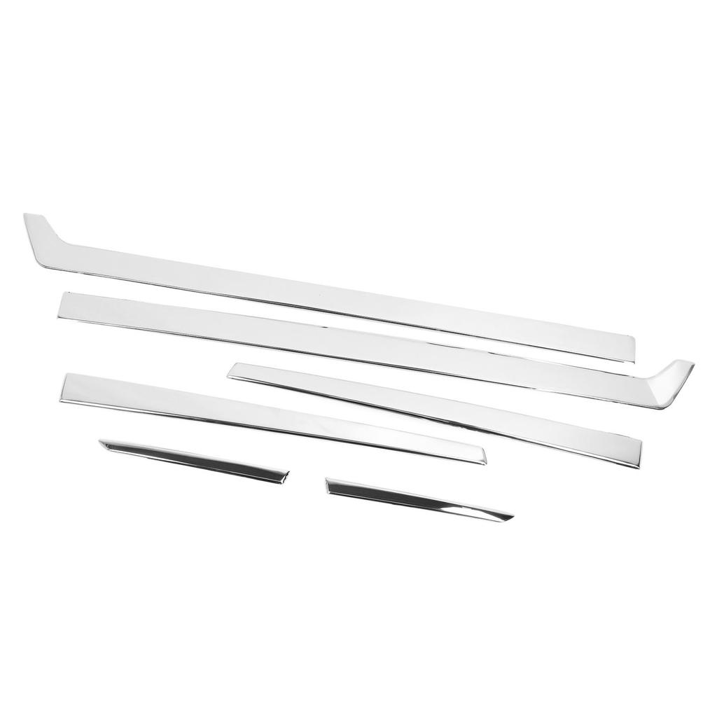 6 Pcs Car Body Door Trim Cover Self Adhesive Stainless Steel Chrome Plated Body Door Decorative Trim