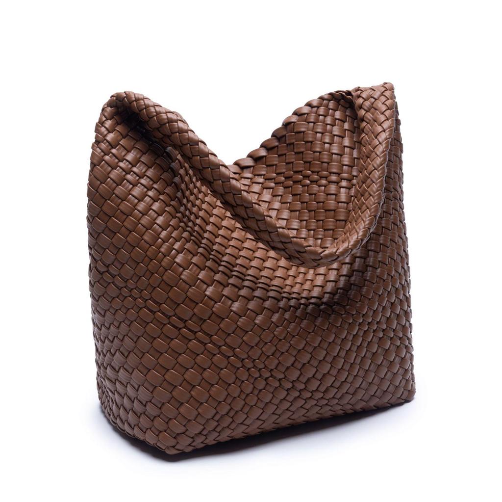Korean-Style Hand-Woven Women's Casual Shoulder Bag with Large Capacity